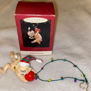 Hallmark Keepsake Ornament-1994 Stringer-A Feline of Christmas-Handcrafted